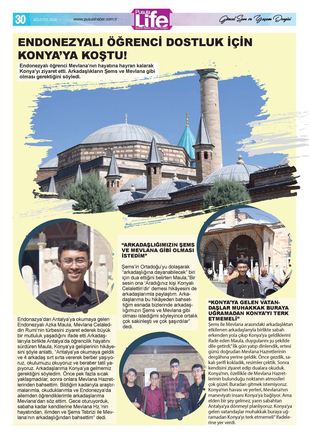 Konya'nın kültür ve magazin dergisi yeni sayısıyla okurlarıyla buluştu 30